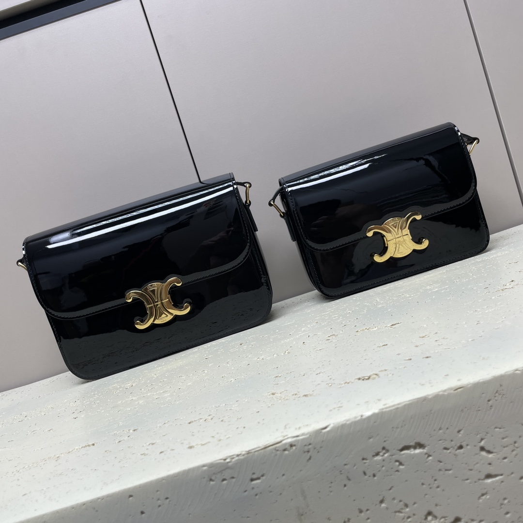 Celine Arc de Triomphe patent cowhide