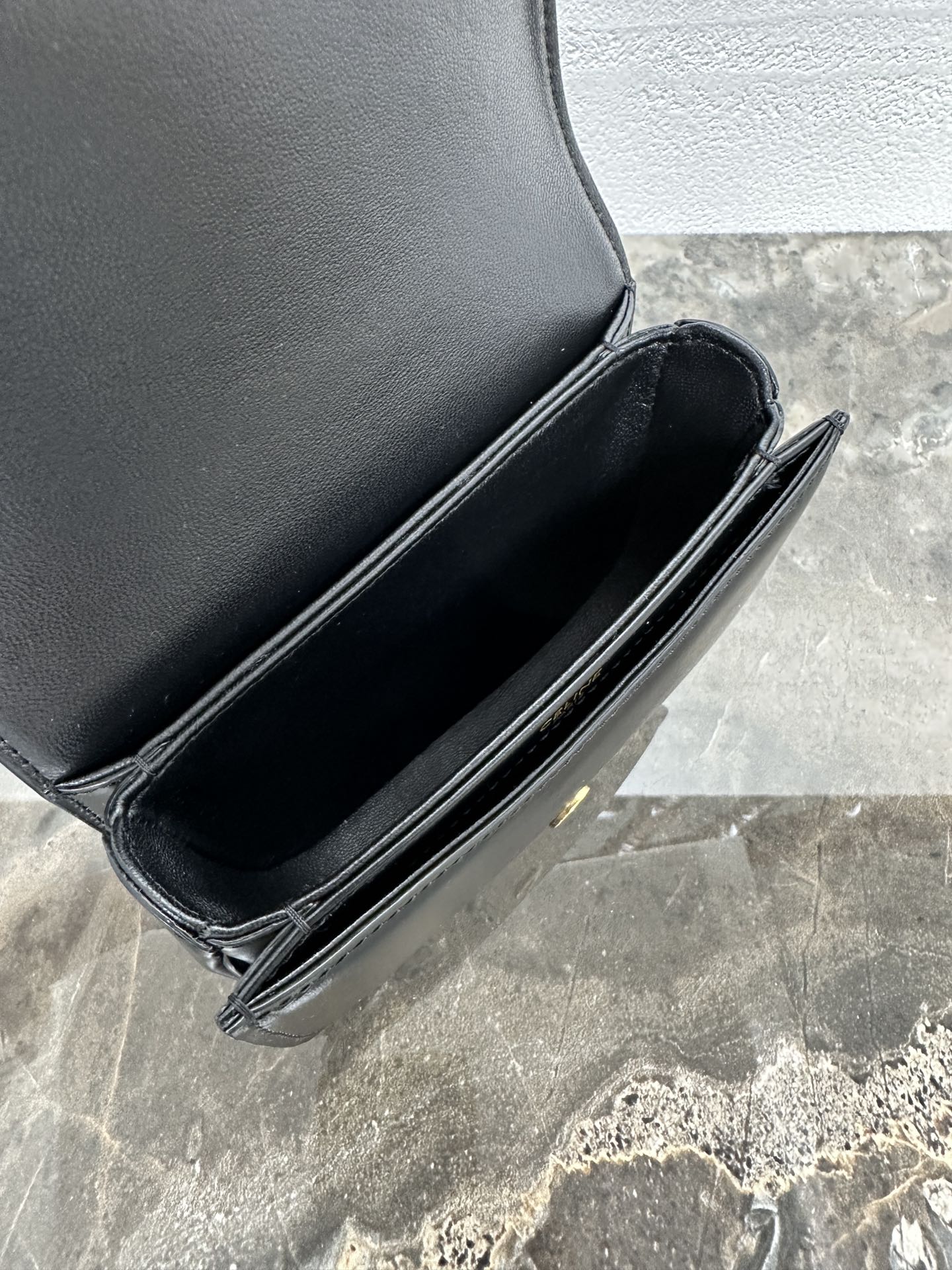 🆕 【升级全钢五金】BESACE TRIOMPHE迷你手搓纹手袋6 X 5 X 2英寸(15.5 X 1