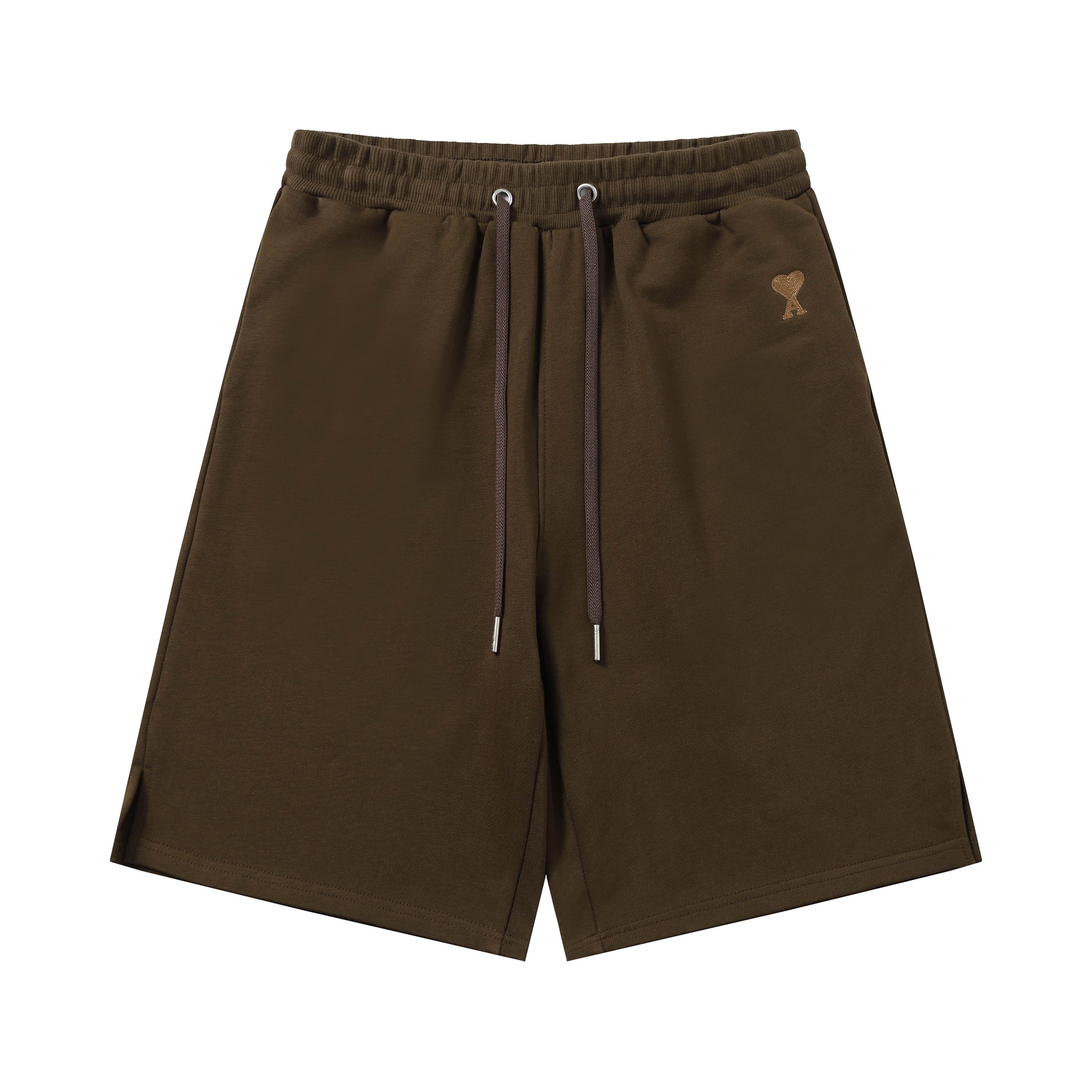 P78 款号:523 AMI春夏短裤系列~ 重磅厚实高克重 纯棉380克重毛圈 细节到位 质量过关 支持对比 S-XL 四个码数 85-200斤可穿 颜色:深棕色