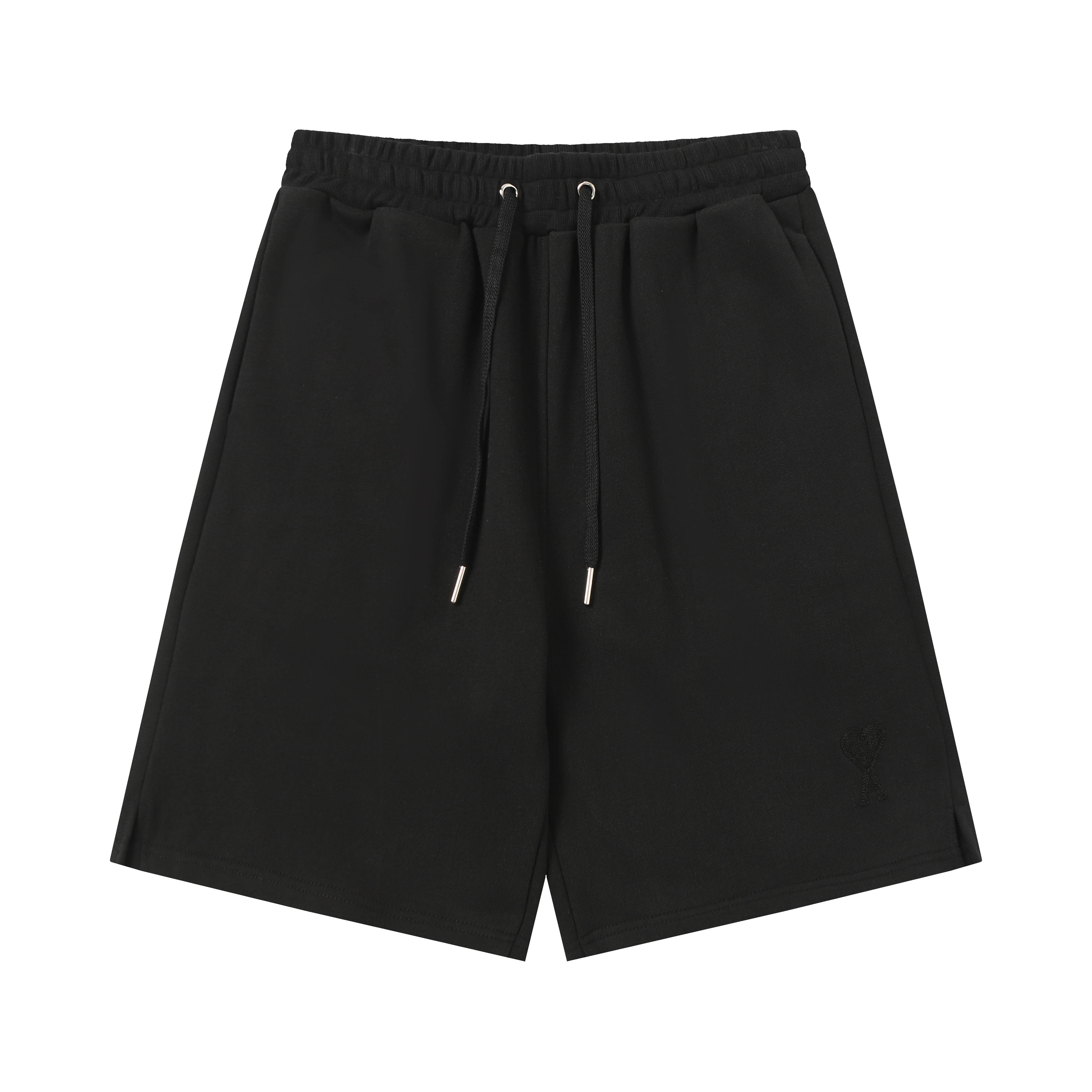 P78 款号:526 AMI春夏短裤系列~ 重磅厚实高克重 纯棉380克重毛圈 细节到位 质量过关 支持对比 S-XL 四个码数 颜色:黑黑