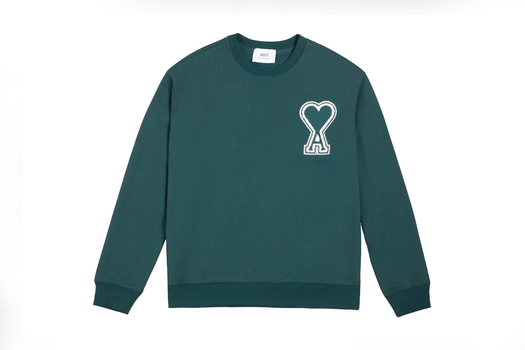 款号:MQ901 P78
AMI 25秋冬新品经典大爱心章仔圆领套头卫衣 订制360克纯绵面料 高版本 新主麦 洗水麦 男女同款 颜色:墨绿, 尺码:S-XL