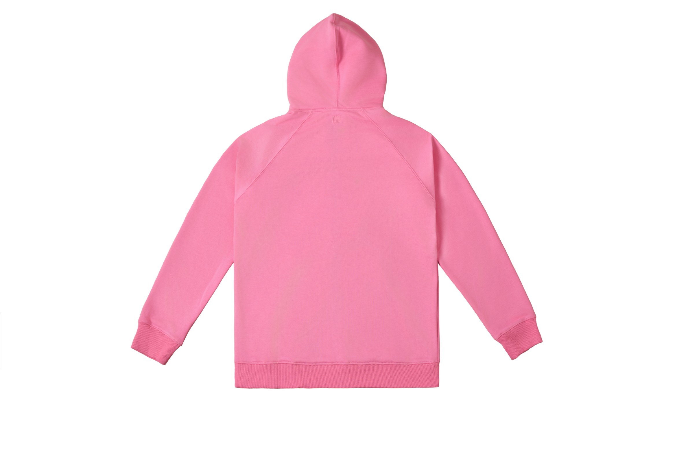 Ami Paris Sudadera con Capucha y Cremallera Bordada con Corazón Rosa 3 a1756046524275 2863