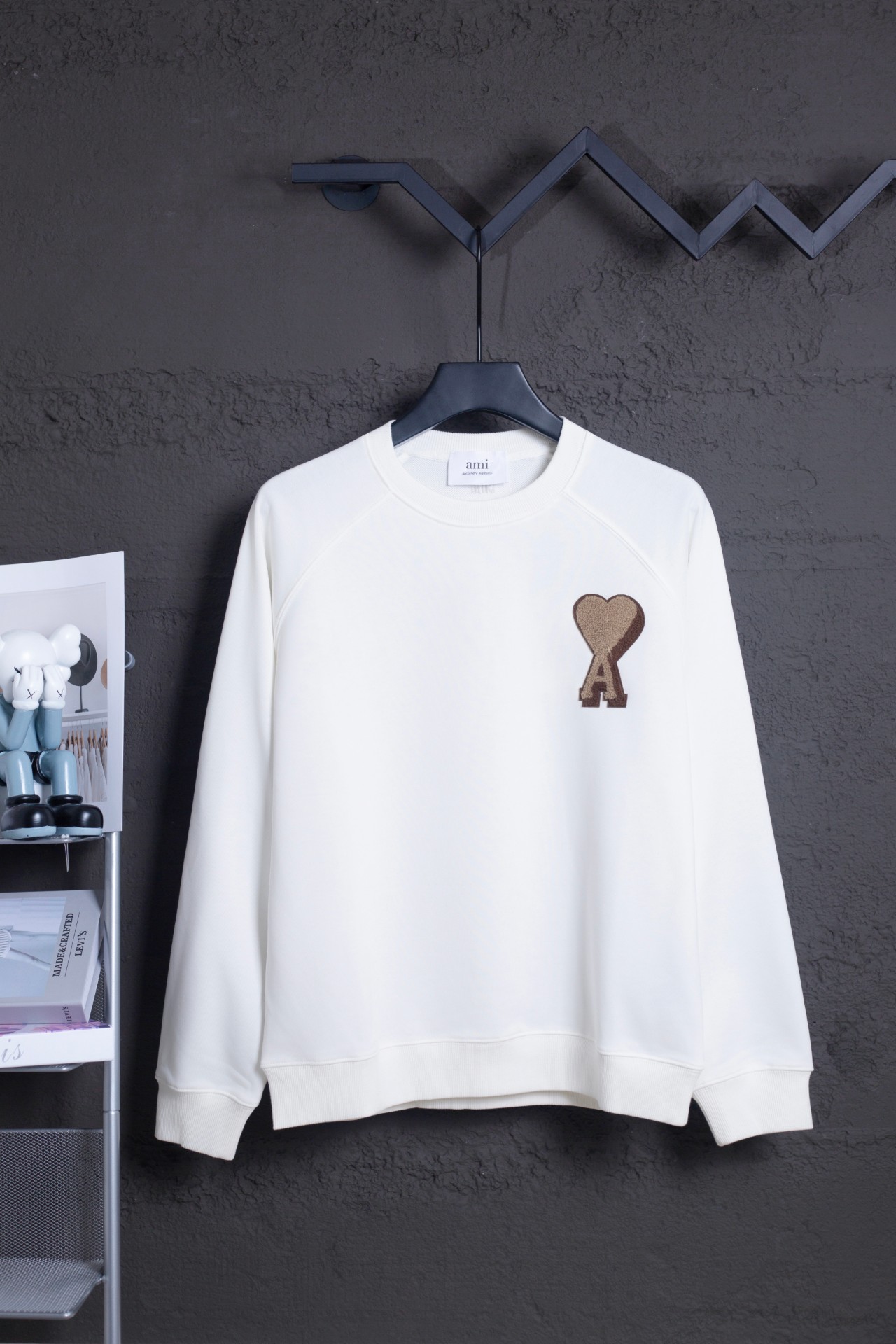 AMI Paris Sudadera de Algodón con Bordado de Corazón para Hombre y Mujer 2 a1760296872084 7146