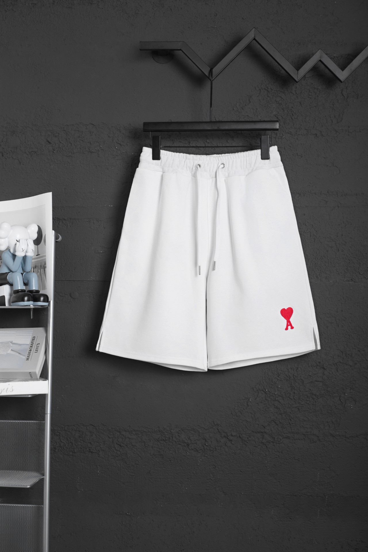 P73 N.º de modelo: 526 Serie de pantalones cortos AMI primavera/verano~ Algodón puro pesado y grueso de alto gramaje, t…