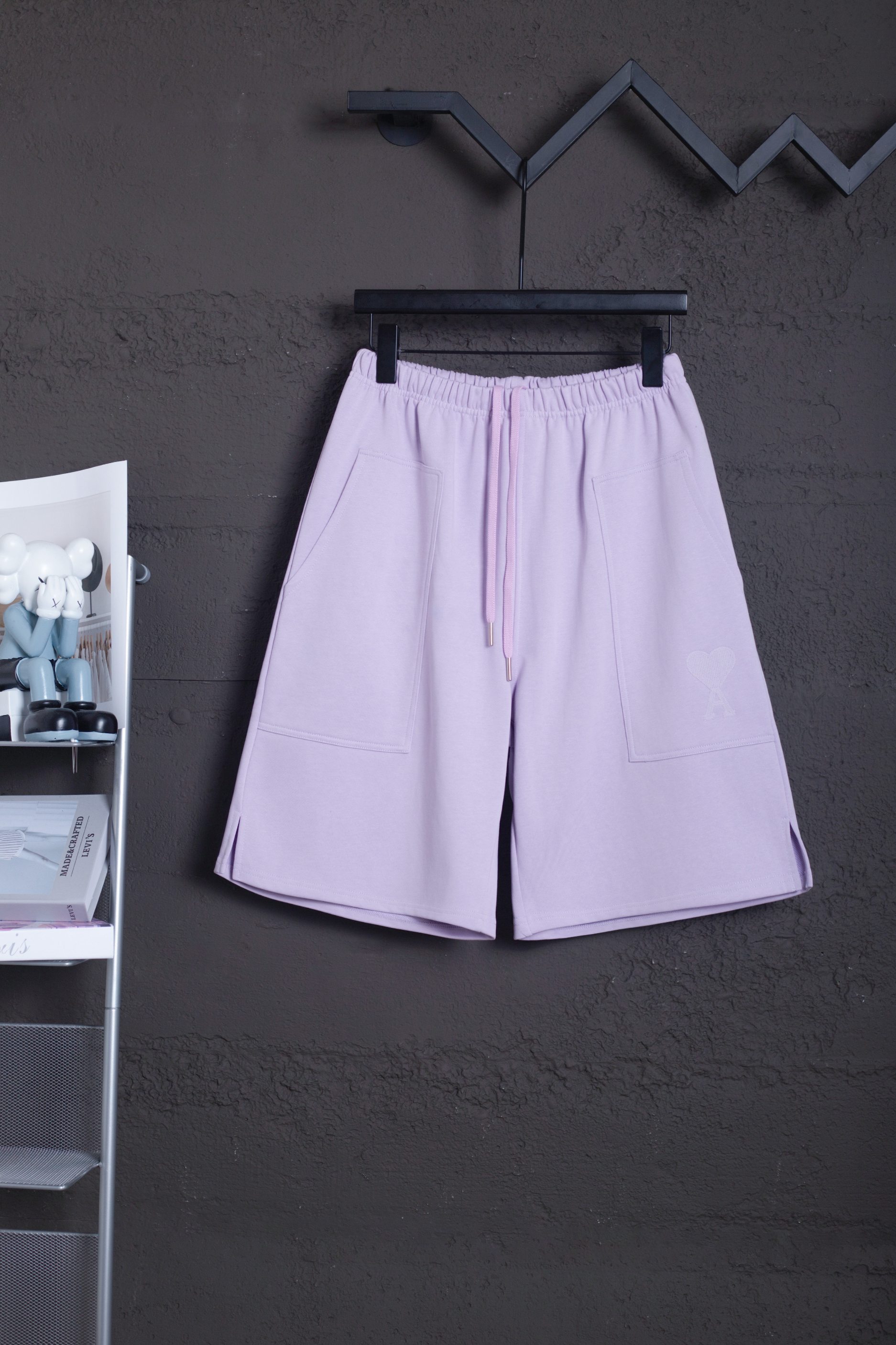 P73 Modelo: 521 Serie de pantalones cortos AMI primavera/verano ~ Peso pesado y grueso, algodón puro 380g de tejido de …