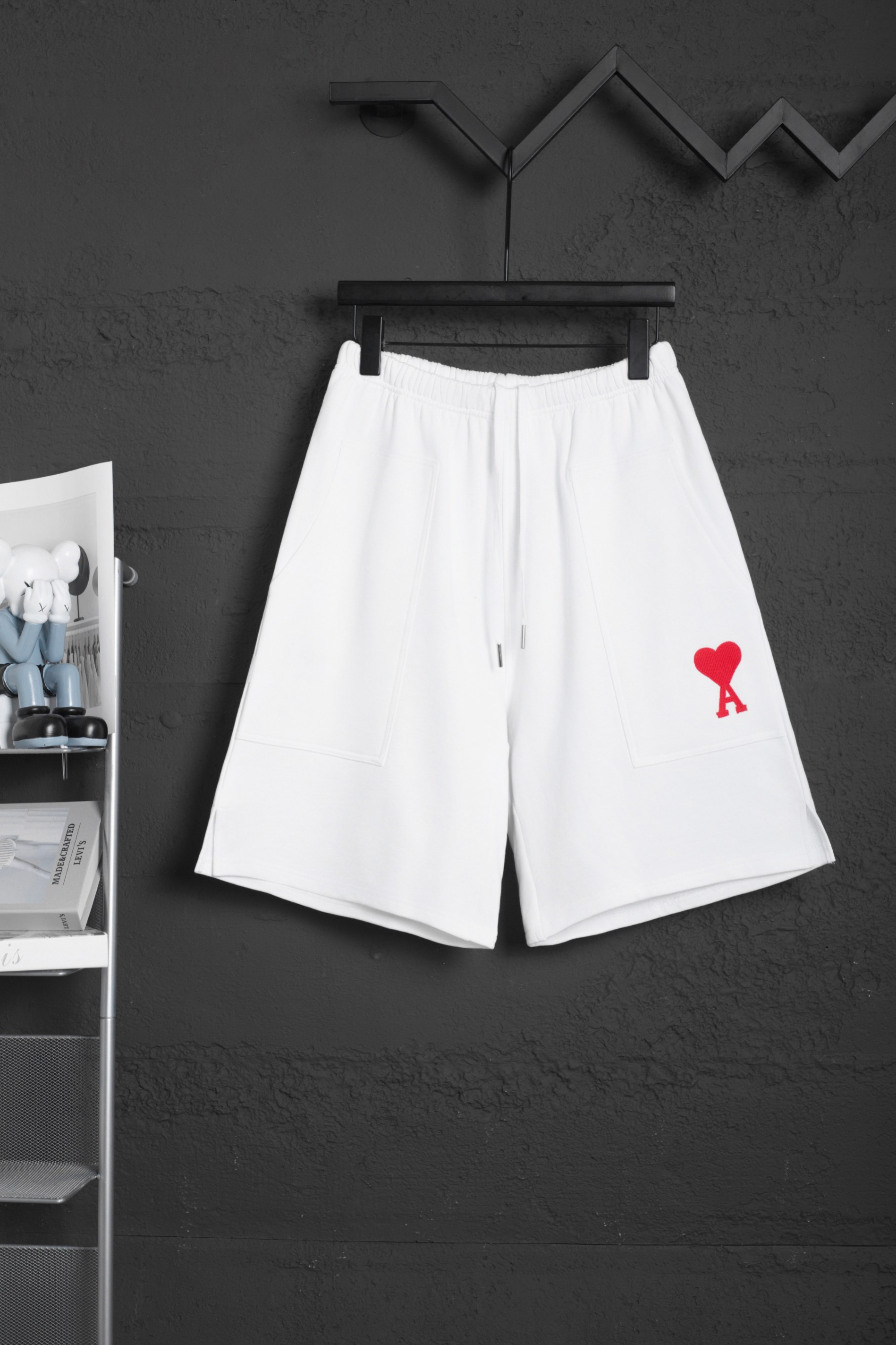 P73 Modelo: 521 Serie de pantalones cortos AMI primavera/verano ~ Peso pesado y grueso, algodón puro 380g de tejido de …
