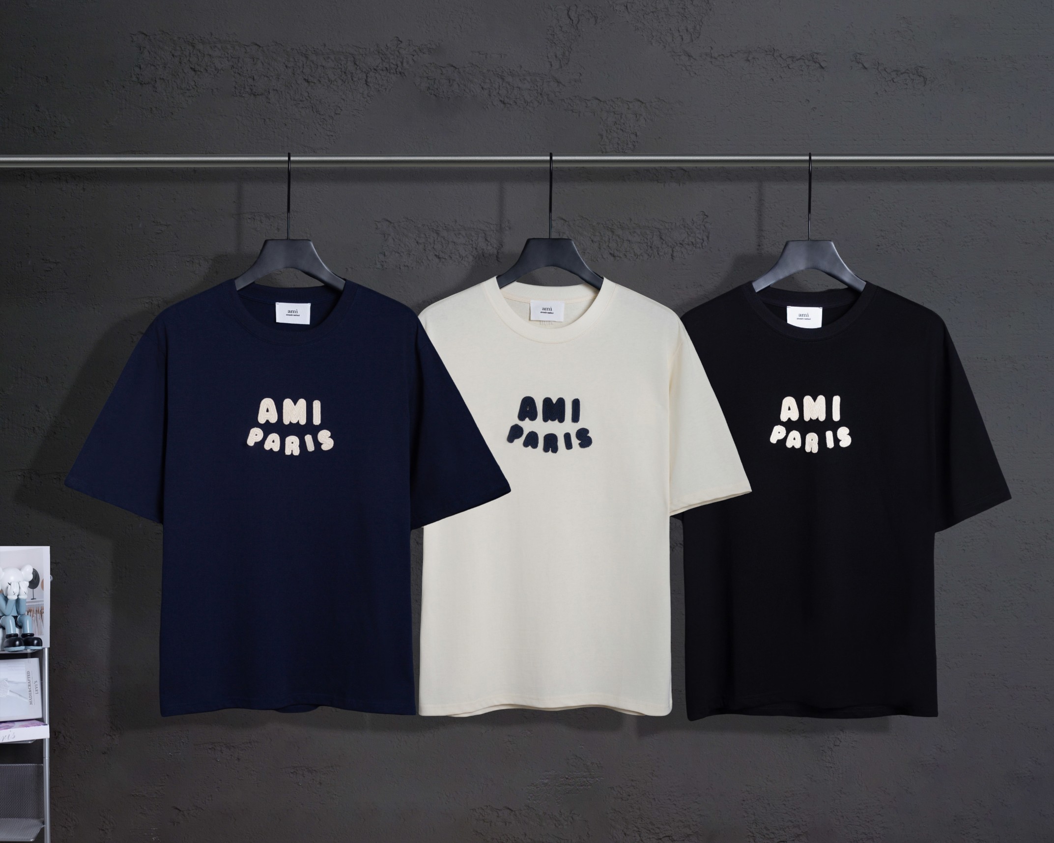 P60 Modelo: 607 Serie de camisetas de manga corta AMI primavera/verano ~ Gramaje pesado y grueso, 100% algodón de doble…