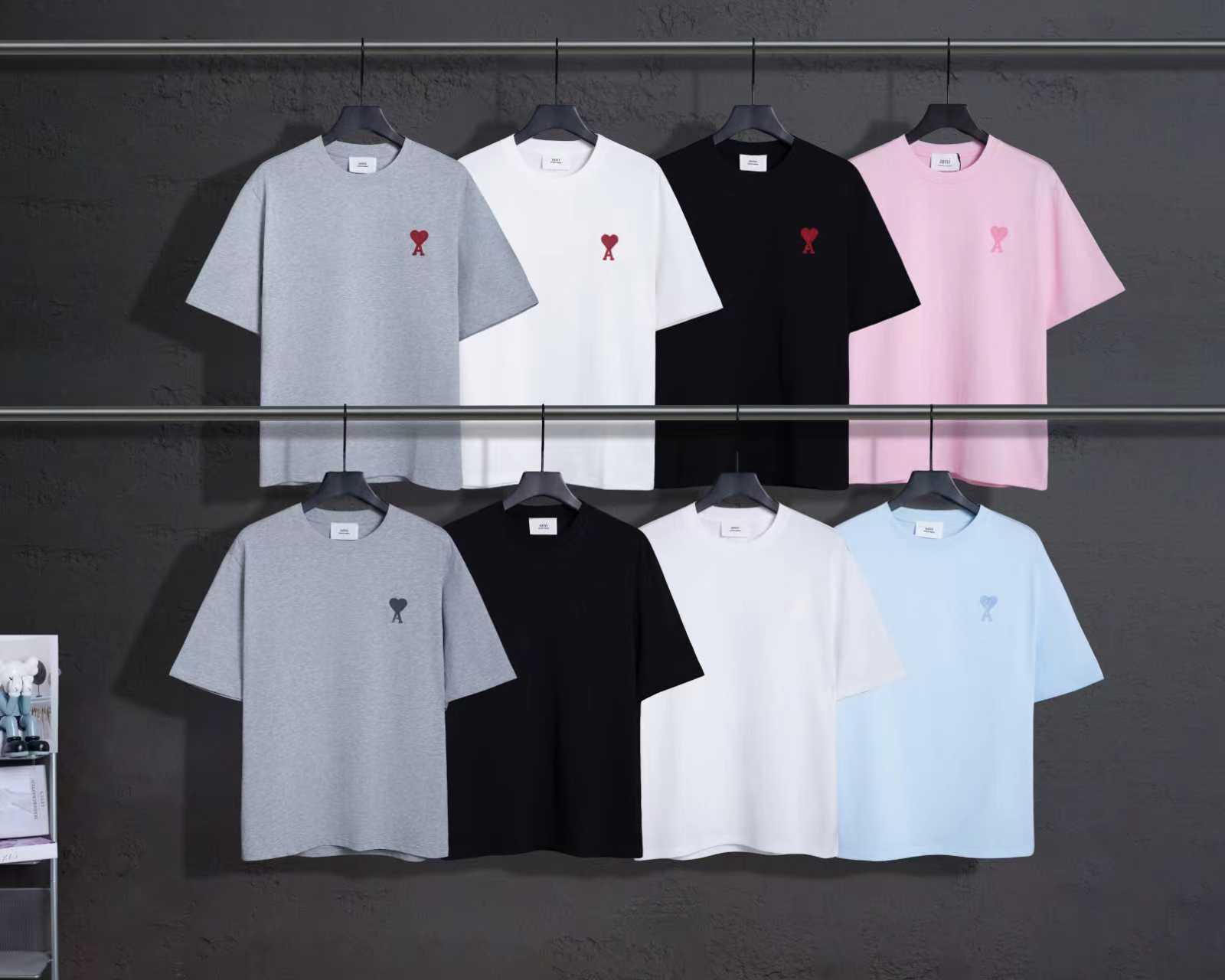 P55 N.º de modelo: 615 Colección de camisetas de manga corta AMI primavera/verano ~ Peso pesado y grueso, gramaje alto,…