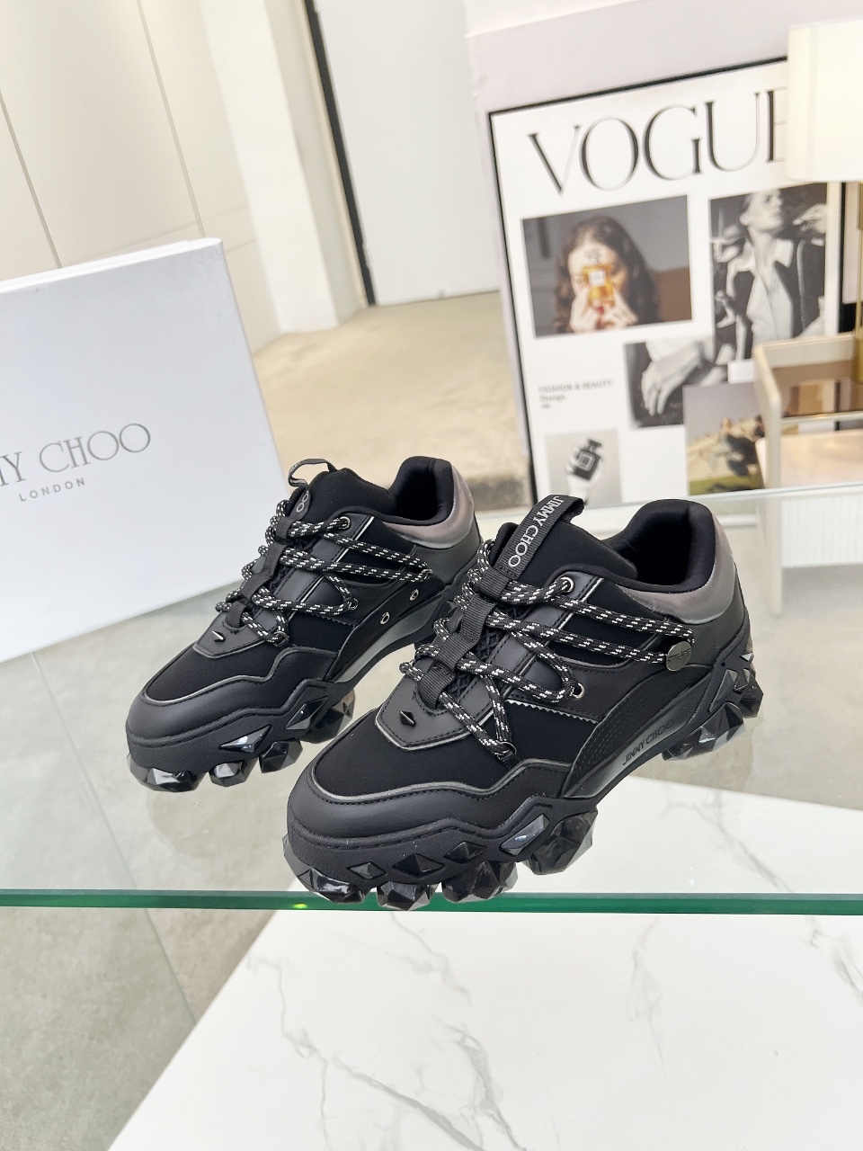 Jimmy Choo Diamond X II Sneakers: Leather, Comfortable, and Fashionable 4 i1757839994391 3518 0 2