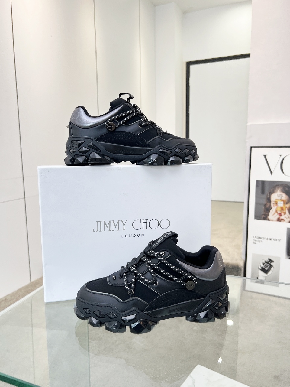 Jimmy Choo Diamond X II Sneakers: Leather, Comfortable, and Fashionable 10 i1757840009410 3902 0 8