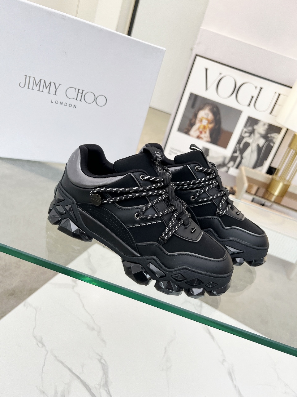 Jimmy Choo Diamond X II Sneakers: Leather, Comfortable, and Fashionable 3 i1757840009412 7584 0 1