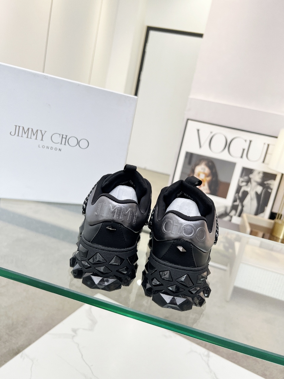 Jimmy Choo Diamond X II Sneakers: Leather, Comfortable, and Fashionable 5 i1757840030080 7848 0 3