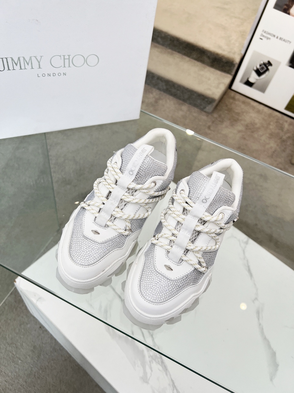 Jimmy Choo Diamond X II Baskets Femme - Confort et Style Printemps/Été 2025
