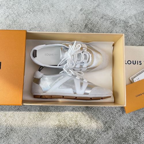 Louis Vuitton Sneakerina Sneakers - Silver Leather, Comfortable and Stylish 1 Louis Vuitton Sneakerina Sneakers - Silver Leather, Comfortable and Stylish
