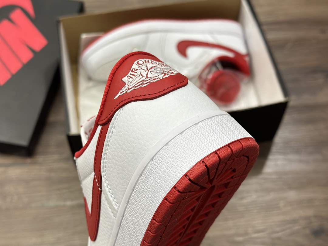 Air Jordan 1 Low aj1 white and red Jordan 1 low-top basketball shoes CZ0790-161