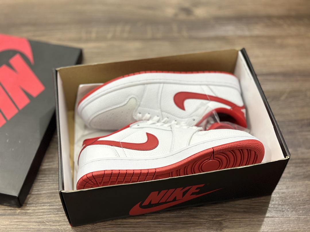 Air Jordan 1 Low aj1 white and red Jordan 1 low-top basketball shoes CZ0790-161