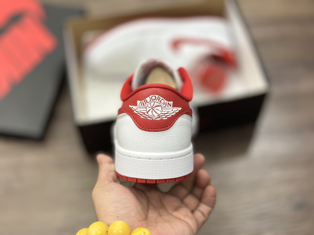 Air Jordan 1 Low aj1 white and red Jordan 1 low-top basketball shoes CZ0790-161