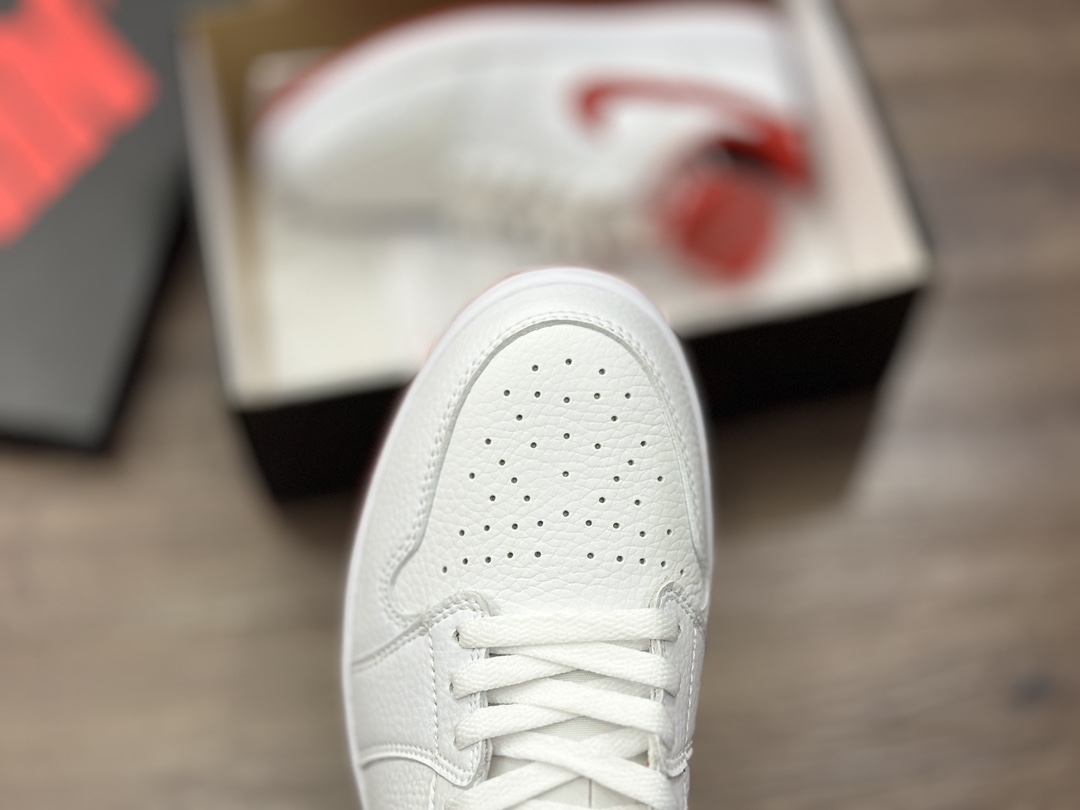 Air Jordan 1 Low aj1 white and red Jordan 1 low-top basketball shoes CZ0790-161