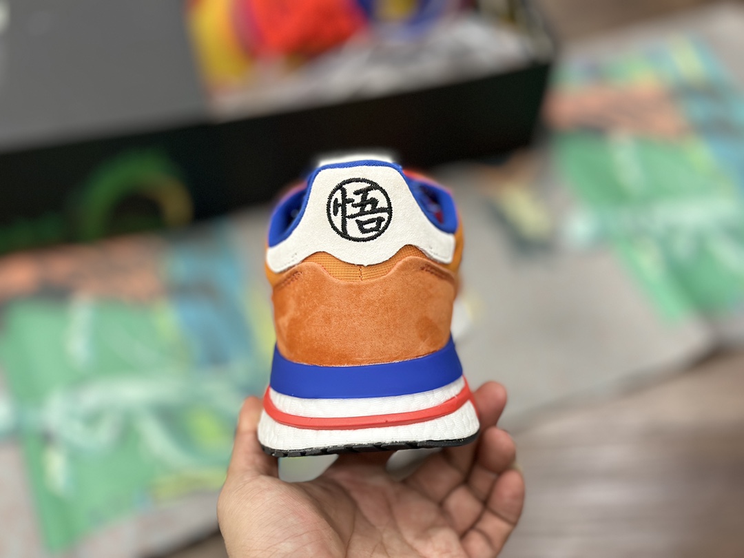 Ad ZX500 RM Boost Dragon Ball joint real popcorn retro running shoes D97046