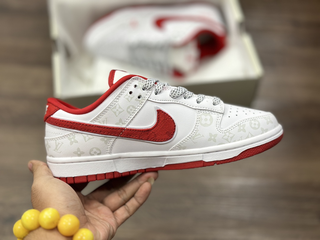 260 NIKE SB Dunk Low LV红白联名 低帮休闲运动鞋 DD1391-124