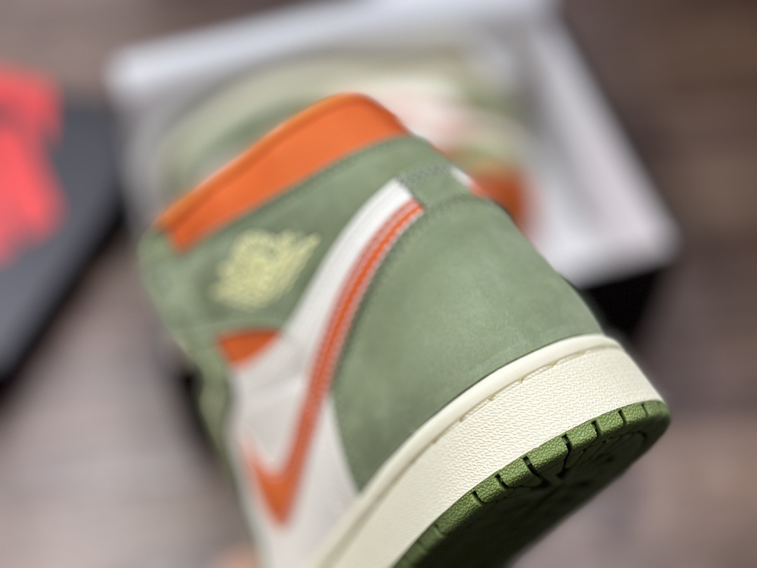 320 Air Jordan 1 Celadon 绿白橙 FB9934-300