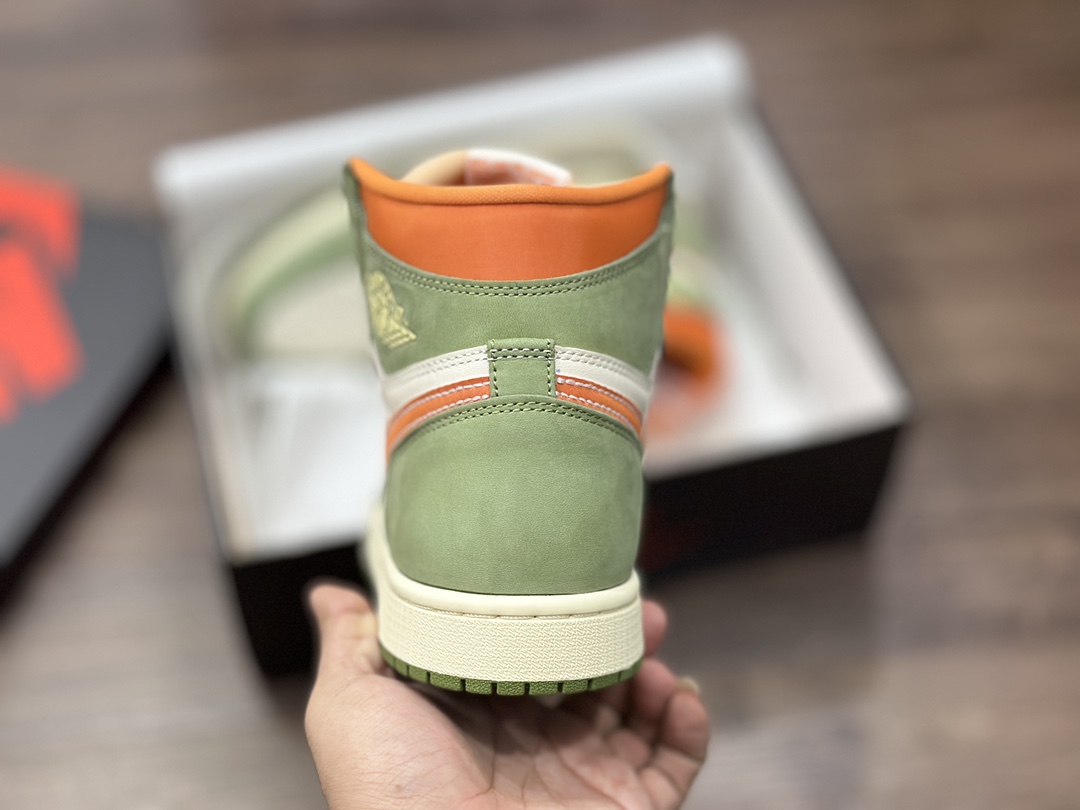 320 Air Jordan 1 Celadon 绿白橙 FB9934-300