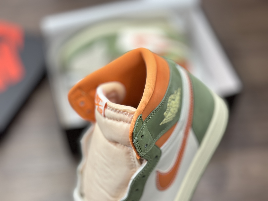 320 Air Jordan 1 Celadon 绿白橙 FB9934-300