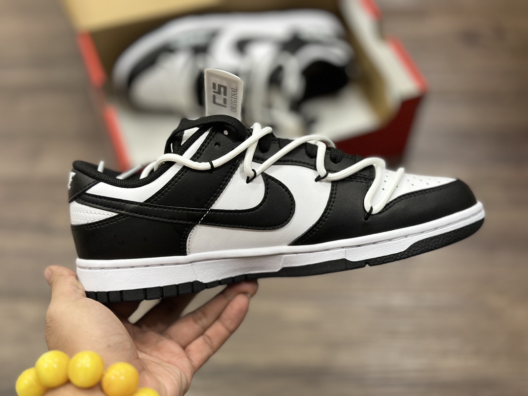 Nike SB Dunk Low Lace-up Panda Low-top Casual Shoes CW1590-100