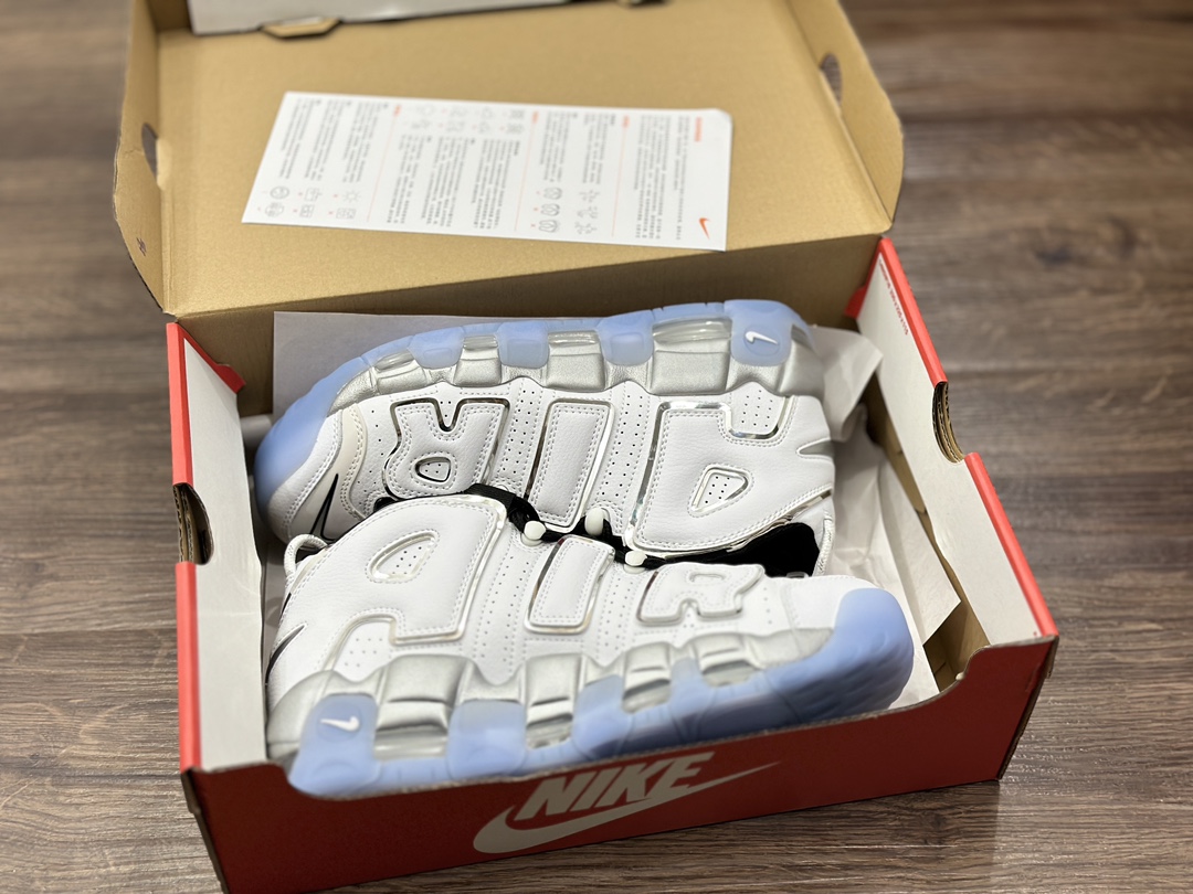 Nike WMNS Air More Uptempo GS”Barely Green0” Pippen Black and White DV7408-100