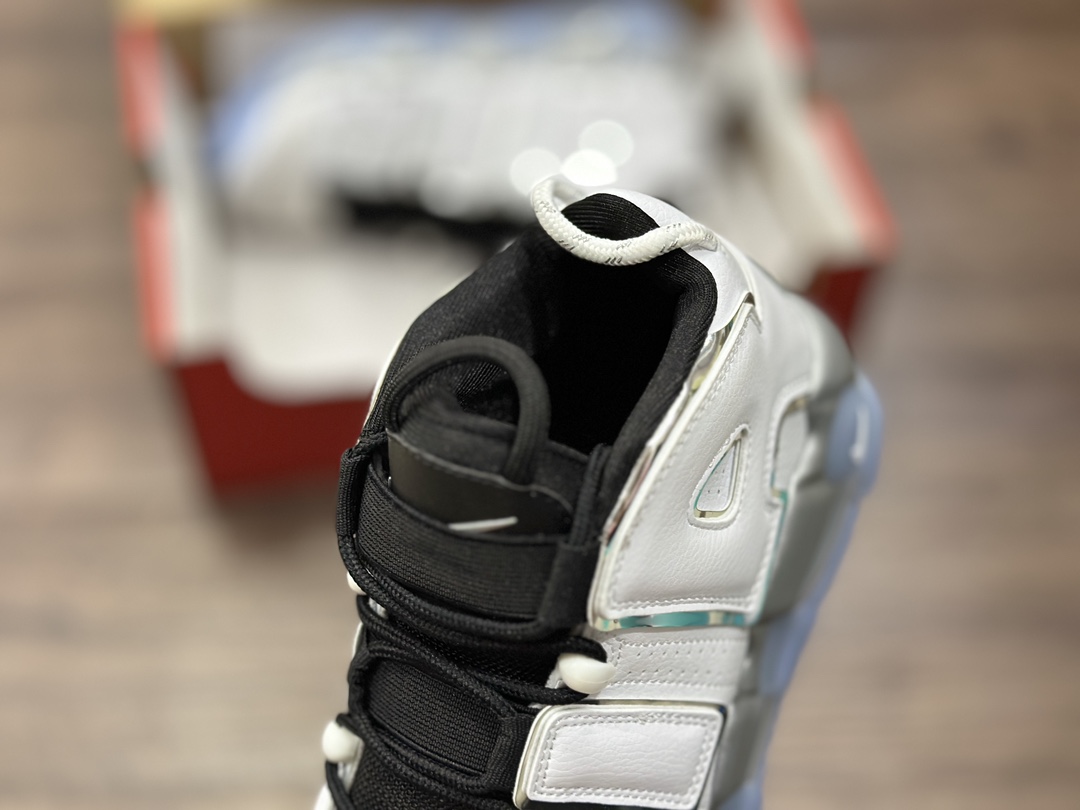 Nike WMNS Air More Uptempo GS”Barely Green0” Pippen Black and White DV7408-100