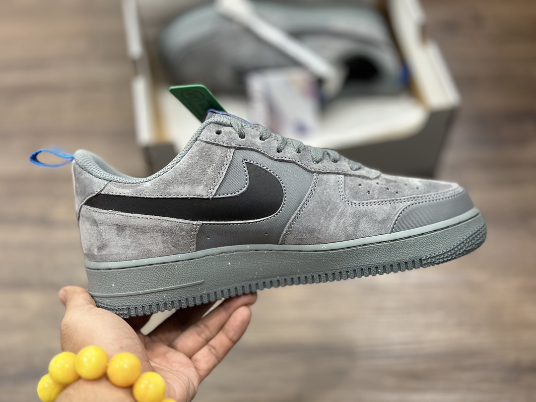 Nike Air Force 1 LOW gray suede Air Force One low-top sneakers DQ1097-001