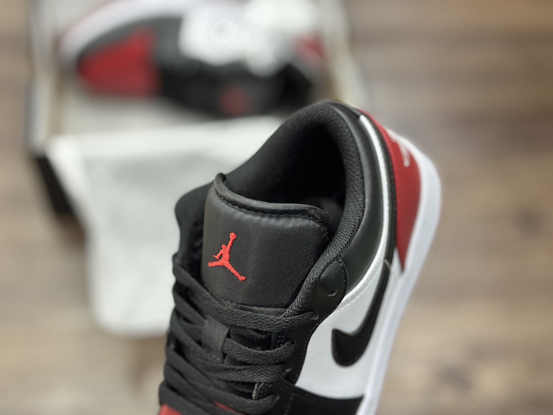 Air Jordan 1 Low AJ1 Black Red Toe Joe 1 Low Top Casual Shoes 553558-161