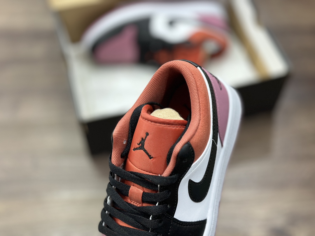 Air Jordan 1 Low AJ1 Black Pink Toe Joe 1 Low Top Casual Shoes FB9908-102