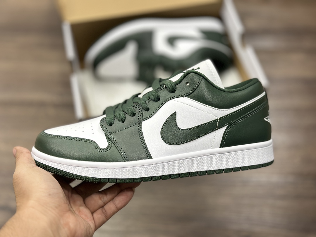 240 Air Jordan 1 Low AJ1 乔1 白绿 低帮休闲板鞋 DC0774-113