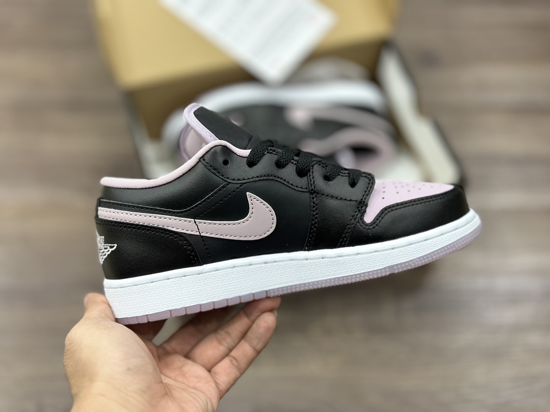 240 Air Jordan 1 Low AJ1 乔1 黑粉 低帮休闲板鞋 DV1333-051