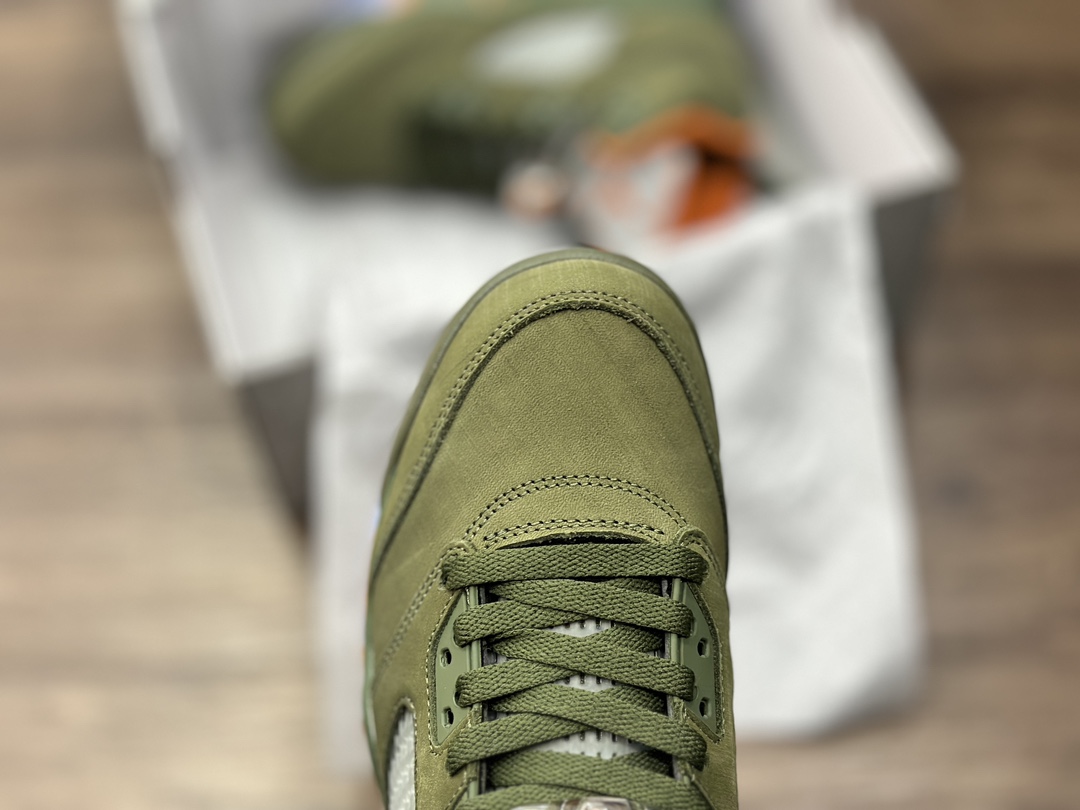 380 Air Jordan 5 Retro "Olive" 高帮 橄榄绿 AJ5 乔5 高邦 橄榄绿 DD5087-308