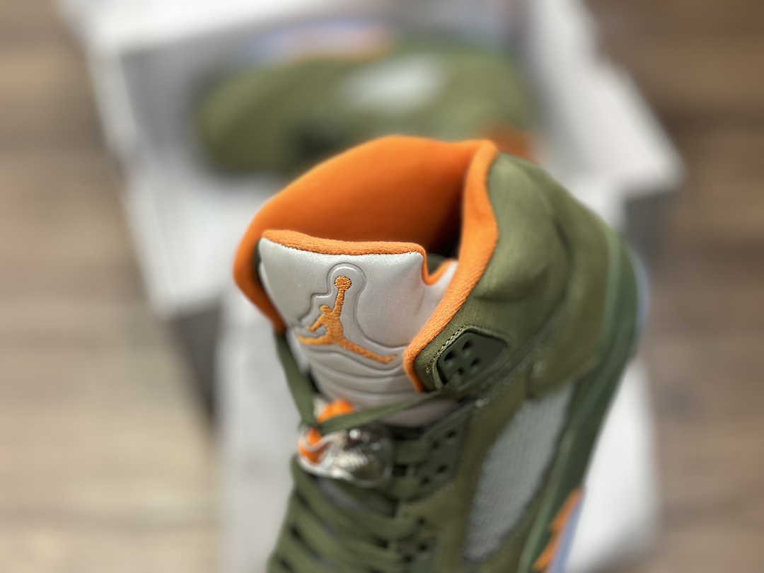 380 Air Jordan 5 Retro "Olive" 高帮 橄榄绿 AJ5 乔5 高邦 橄榄绿 DD5087-308