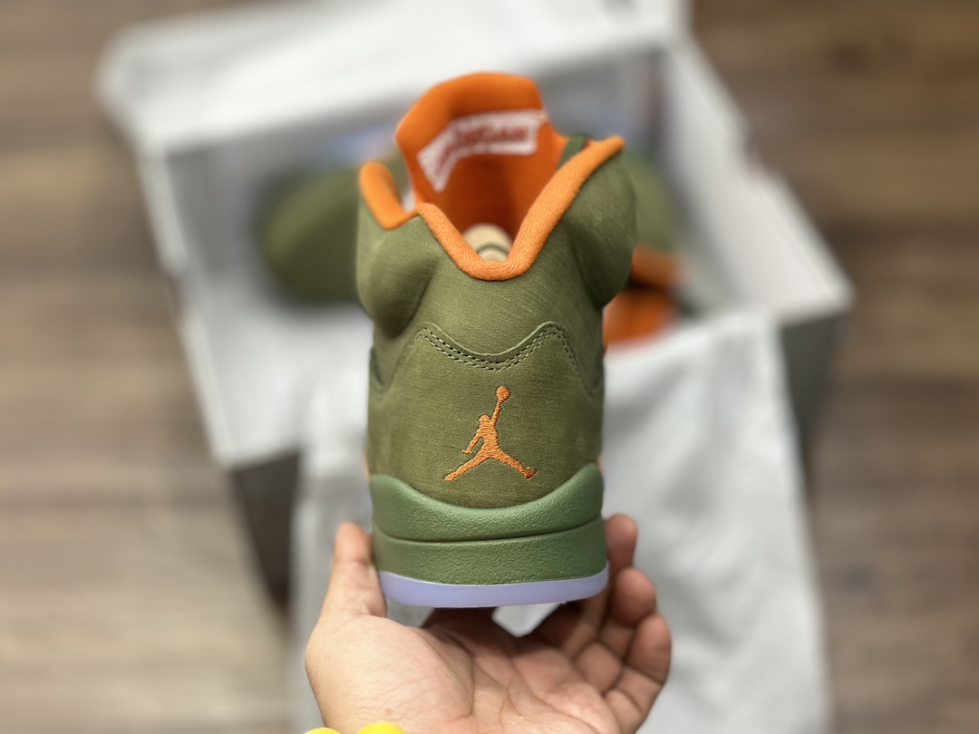 380 Air Jordan 5 Retro "Olive" 高帮 橄榄绿 AJ5 乔5 高邦 橄榄绿 DD5087-308