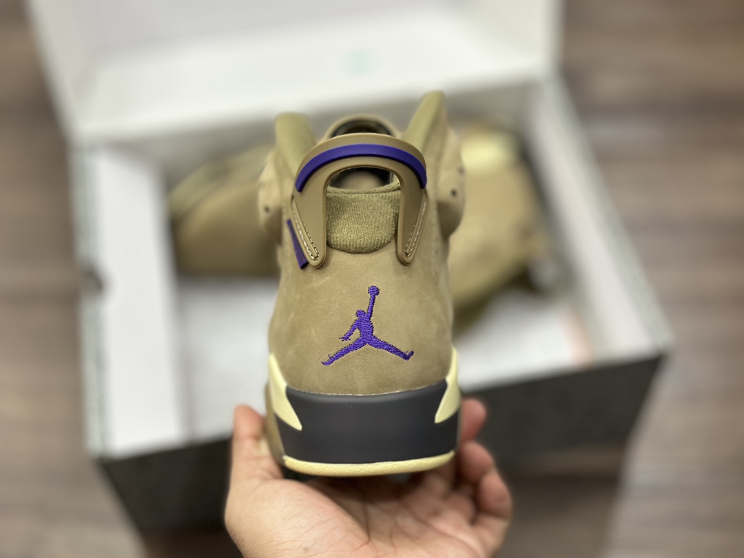 380 Air Jordan 6 Retro AJ6 小麦棕 生胶 篮球鞋  FD1643-300