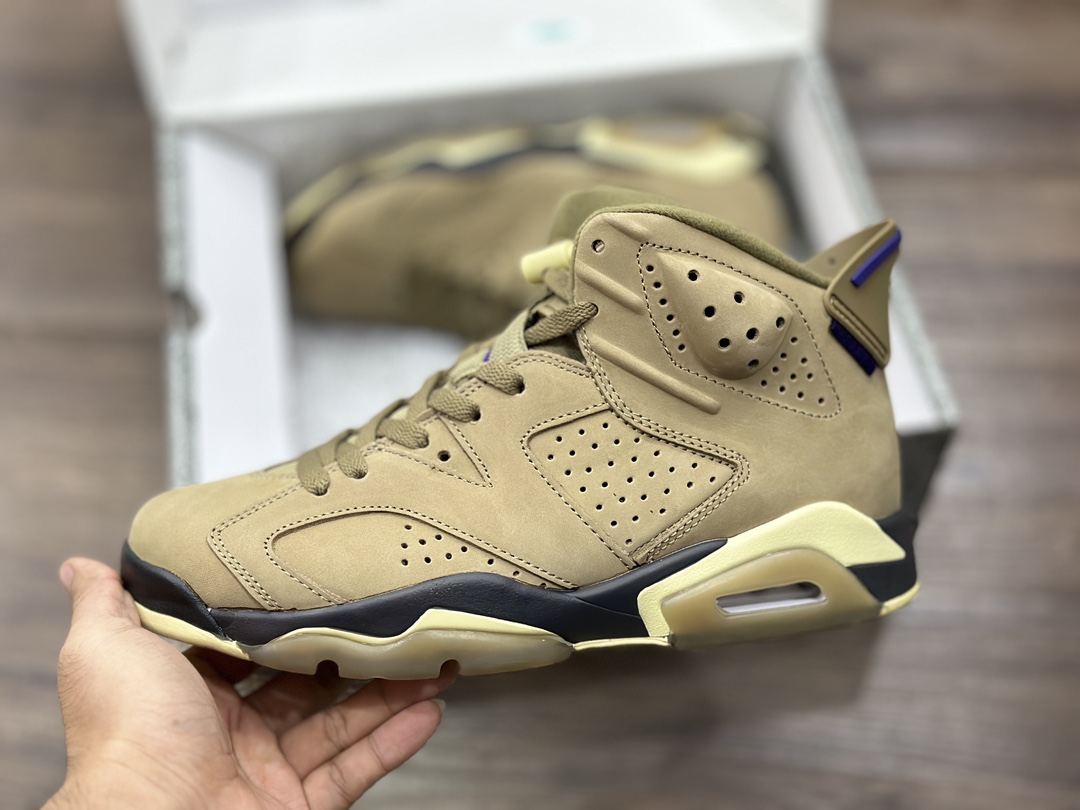 380 Air Jordan 6 Retro AJ6 小麦棕 生胶 篮球鞋  FD1643-300