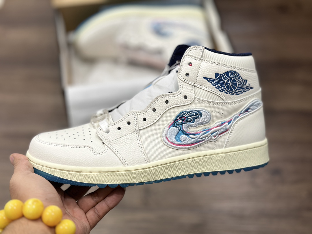 300 Michelle Wie West x Jordan Air Jordan 1High Golf 白粉脚趾 FV3565-100