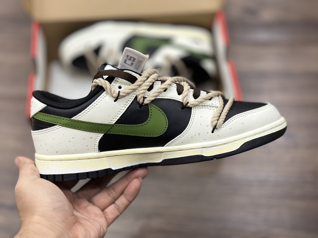 220 NIKE SB Dunk Low 绑带 熊猫低帮休闲运动鞋 DD1391-100