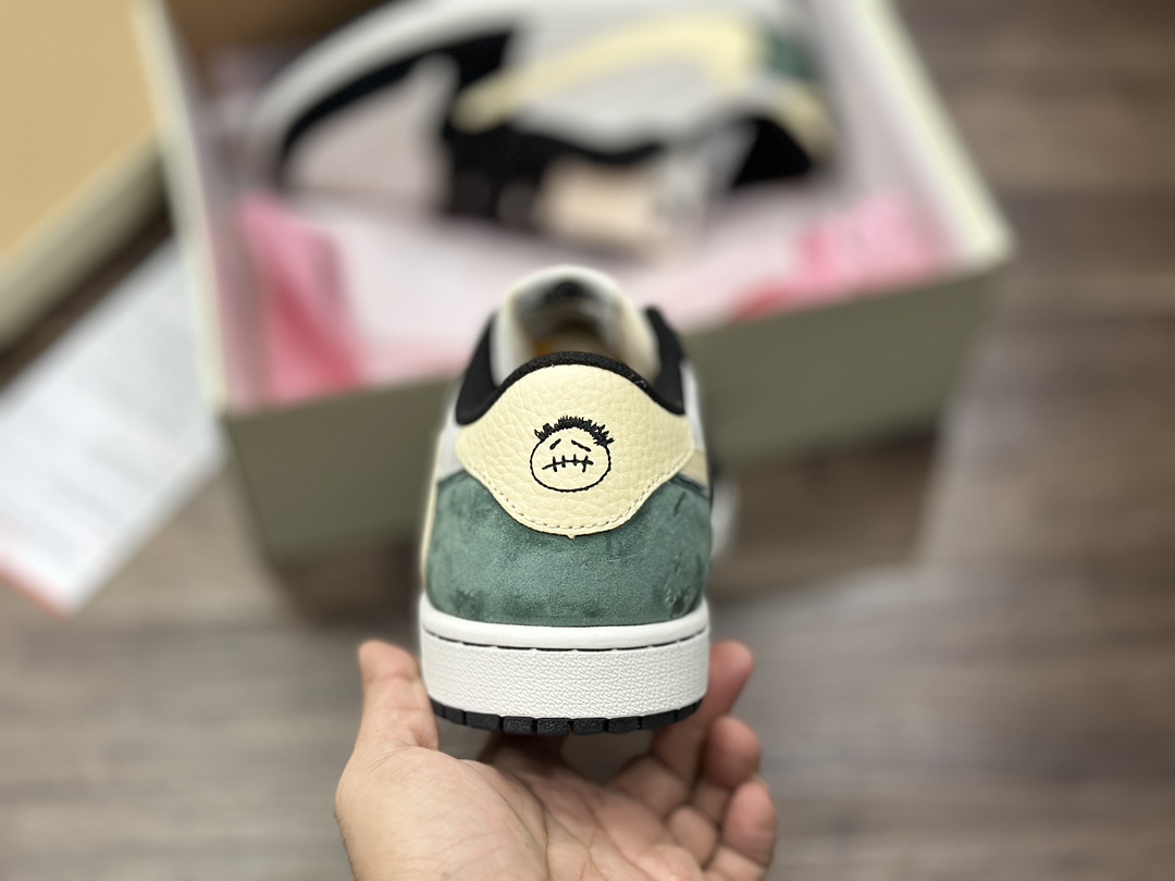 220 Fragment x TS x Air Jordan 1 Low 三方联名倒钩低帮 篮球鞋 DM7866-678