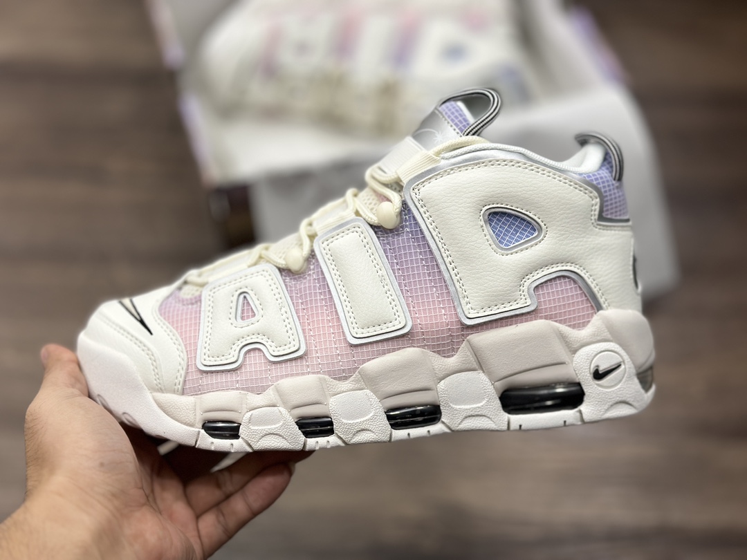 260 Nike WMNS Air More Uptempo GS”Barely Green0“ 皮蓬篮球鞋  DR9612-100