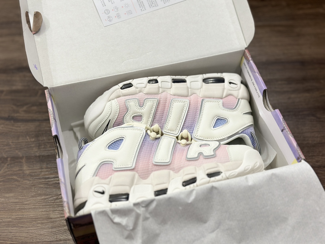 260 Nike WMNS Air More Uptempo GS”Barely Green0“ 皮蓬篮球鞋  DR9612-100