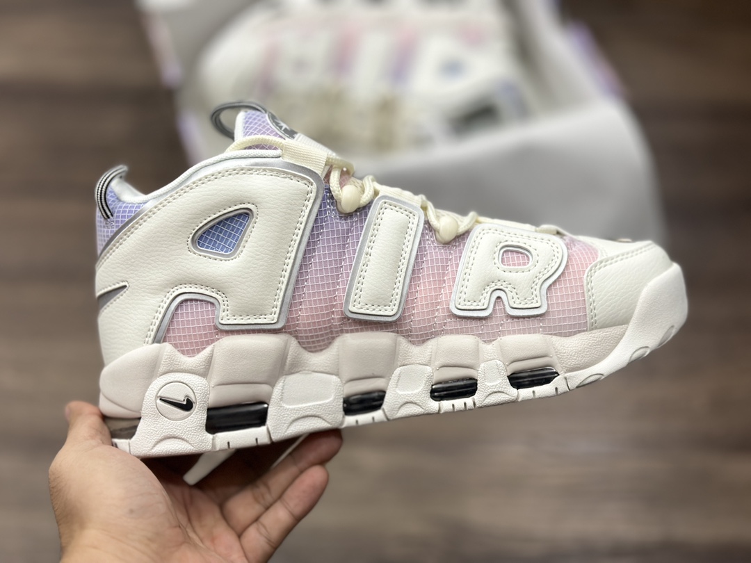 260 Nike WMNS Air More Uptempo GS”Barely Green0“ 皮蓬篮球鞋  DR9612-100