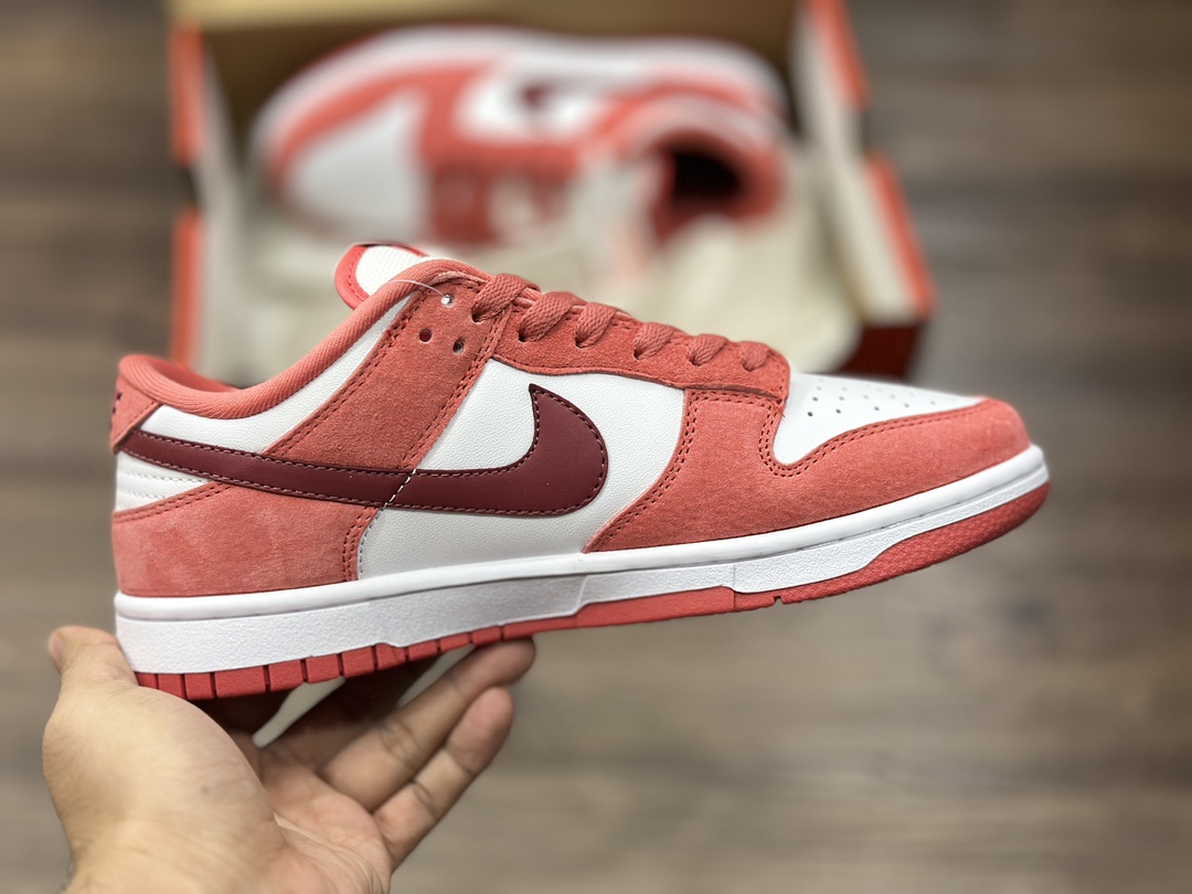 220 NIKE SB Dunk Low 白红 低帮休闲运动鞋 FQ7056-100