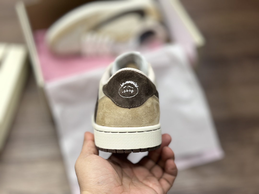 220 Fragment x Travis Scott x Air Jordan 1 Low 三方联名倒钩 DM7866-111