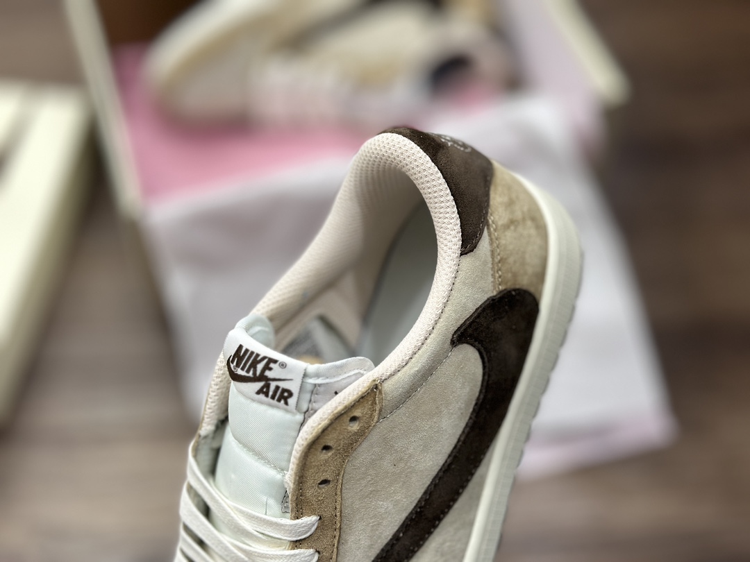 220 Fragment x Travis Scott x Air Jordan 1 Low 三方联名倒钩 DM7866-111