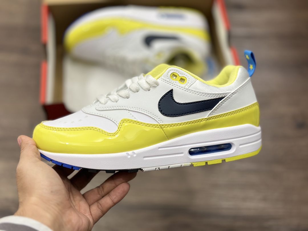 220 Nike Air Max 1 白黄 气垫复古休闲跑步鞋 FN8075-101